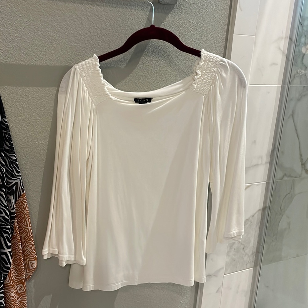 Iman white blouse